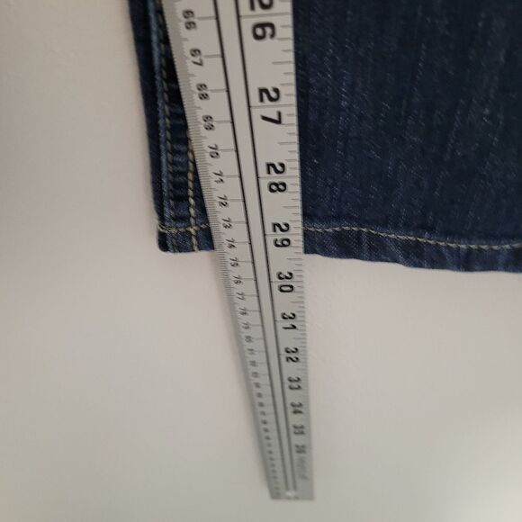 LEI y2k vibe Sophia hipster flare dark wash jeans size 15 - Picture 6 of 7